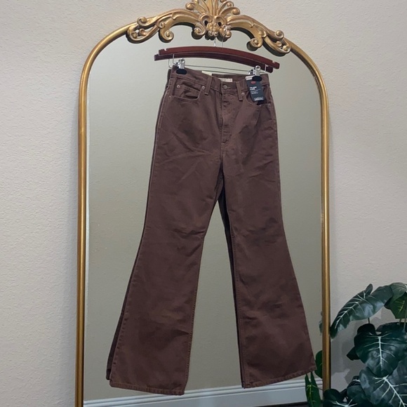 Levi’s 70’s Ultra High-rise Flare Jeans Brown Size 29 - Picture 1 of 9